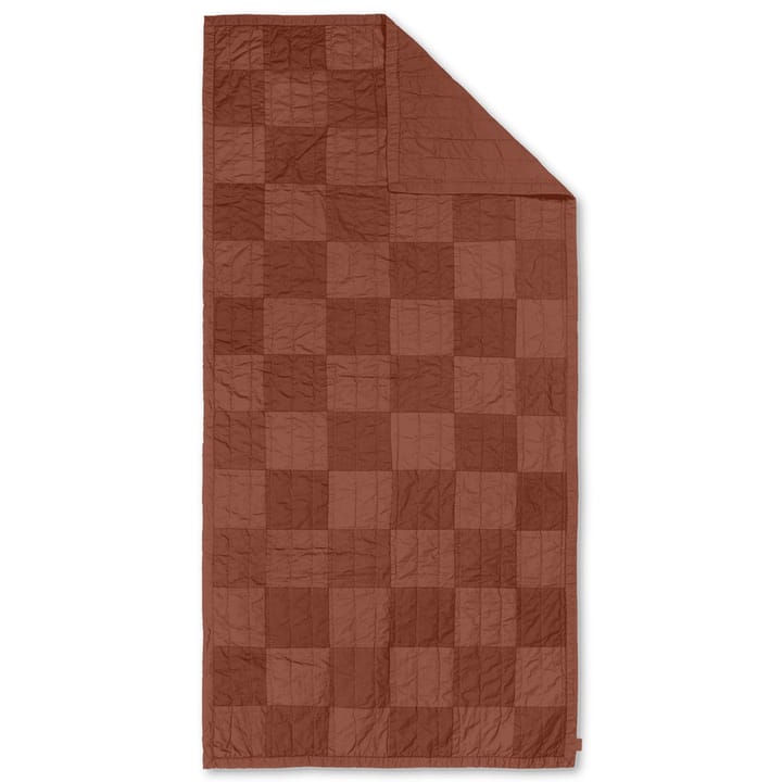 Couverture matelassée Duo 90x187 cm, Red Brown Tonal Ferm Living