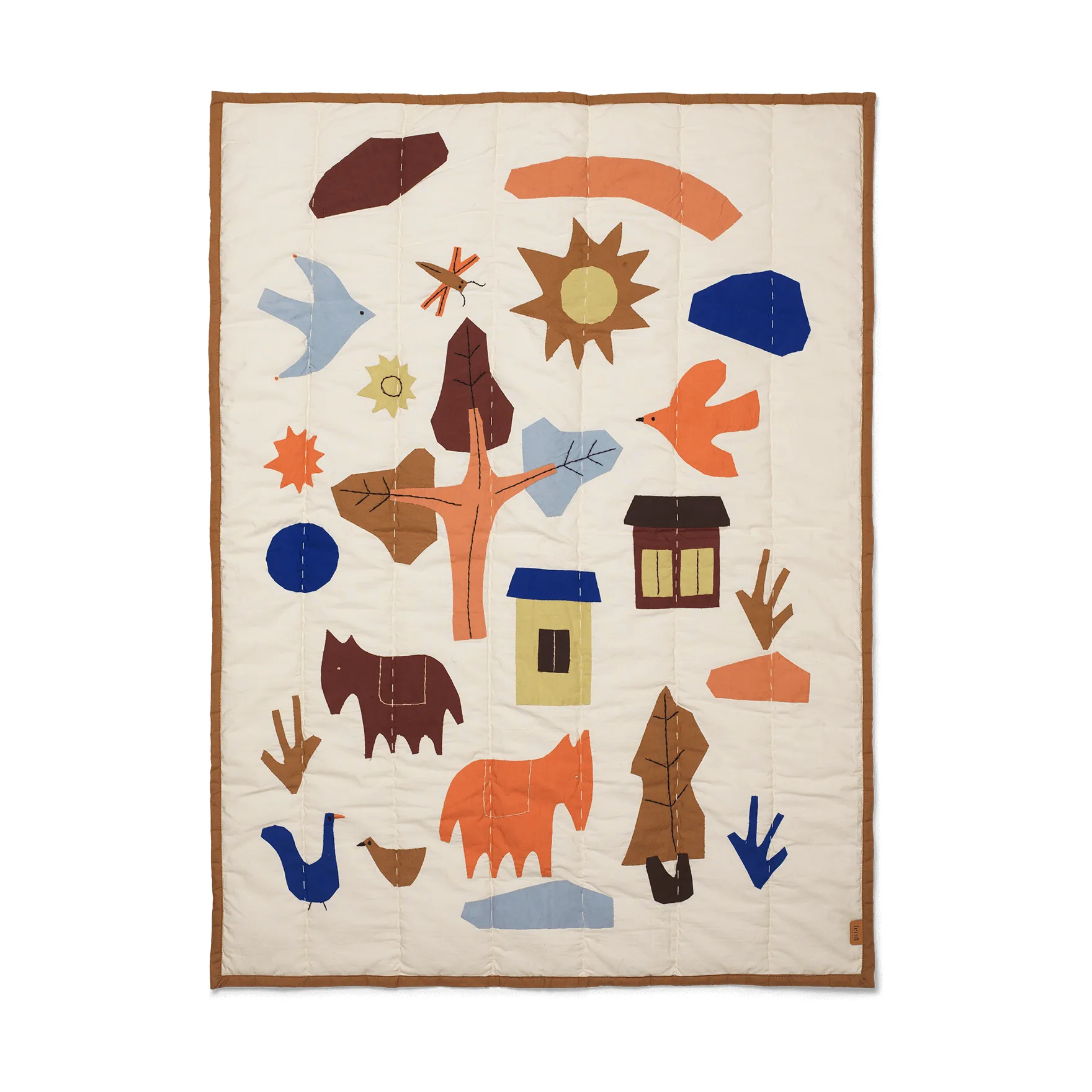 Couverture matelassée Villiga 80x110 cm, Off-white Ferm Living