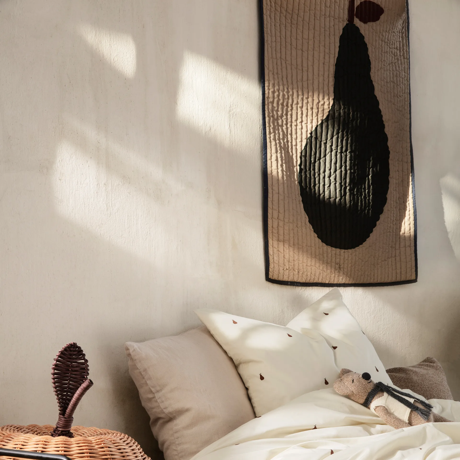 Couverture Pear 80x110 cm, Sand-foncévert Ferm Living