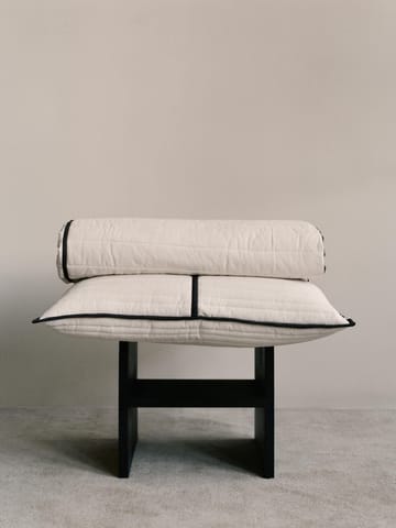 Couvre-lit matelassé Vari - Natural-dark chocolate, 260x180 cm - Ferm Living