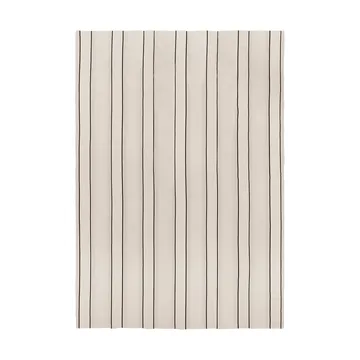 Couvre-lit Twill - Off-white-noir, 180x260 cm - Ferm Living