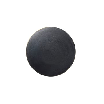 Crochet bouton Flat Circle noir-laiton - Ø4 cm - Ferm Living