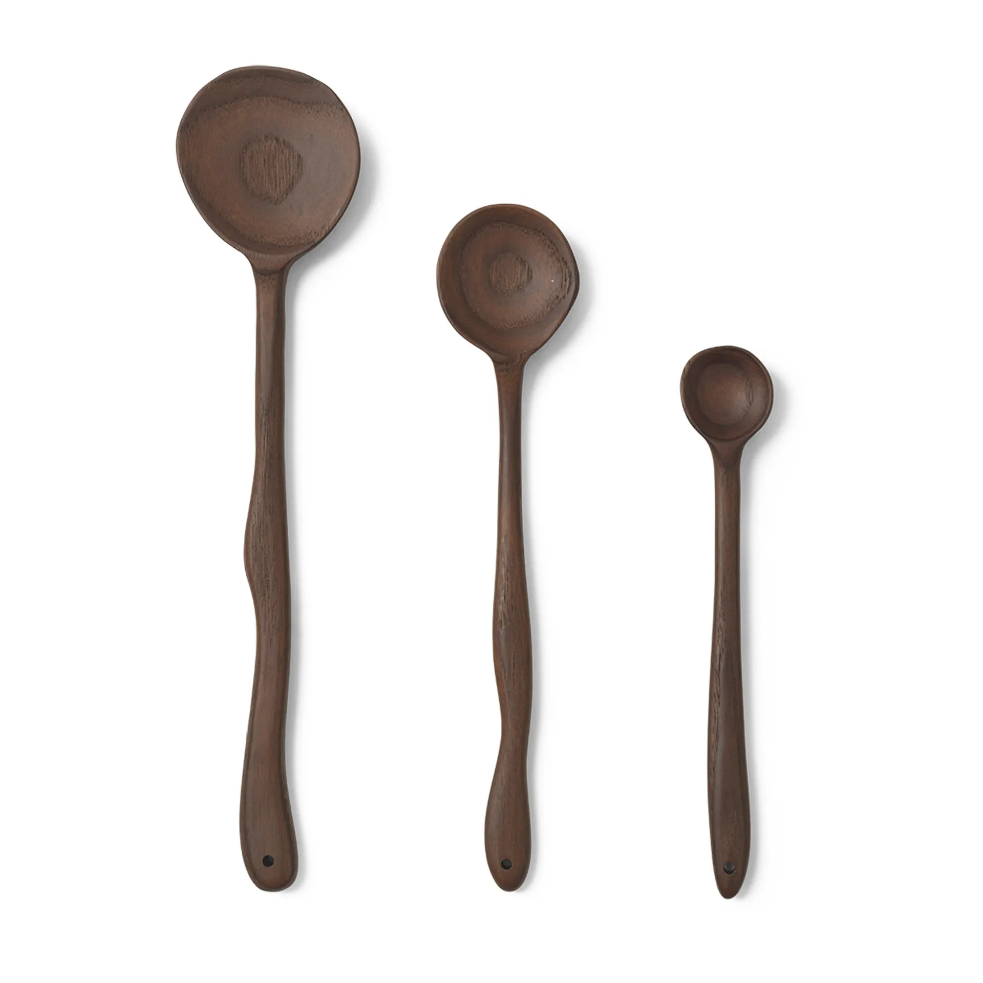 Cuillère Meander bois de frêne, 20 cm Ferm Living