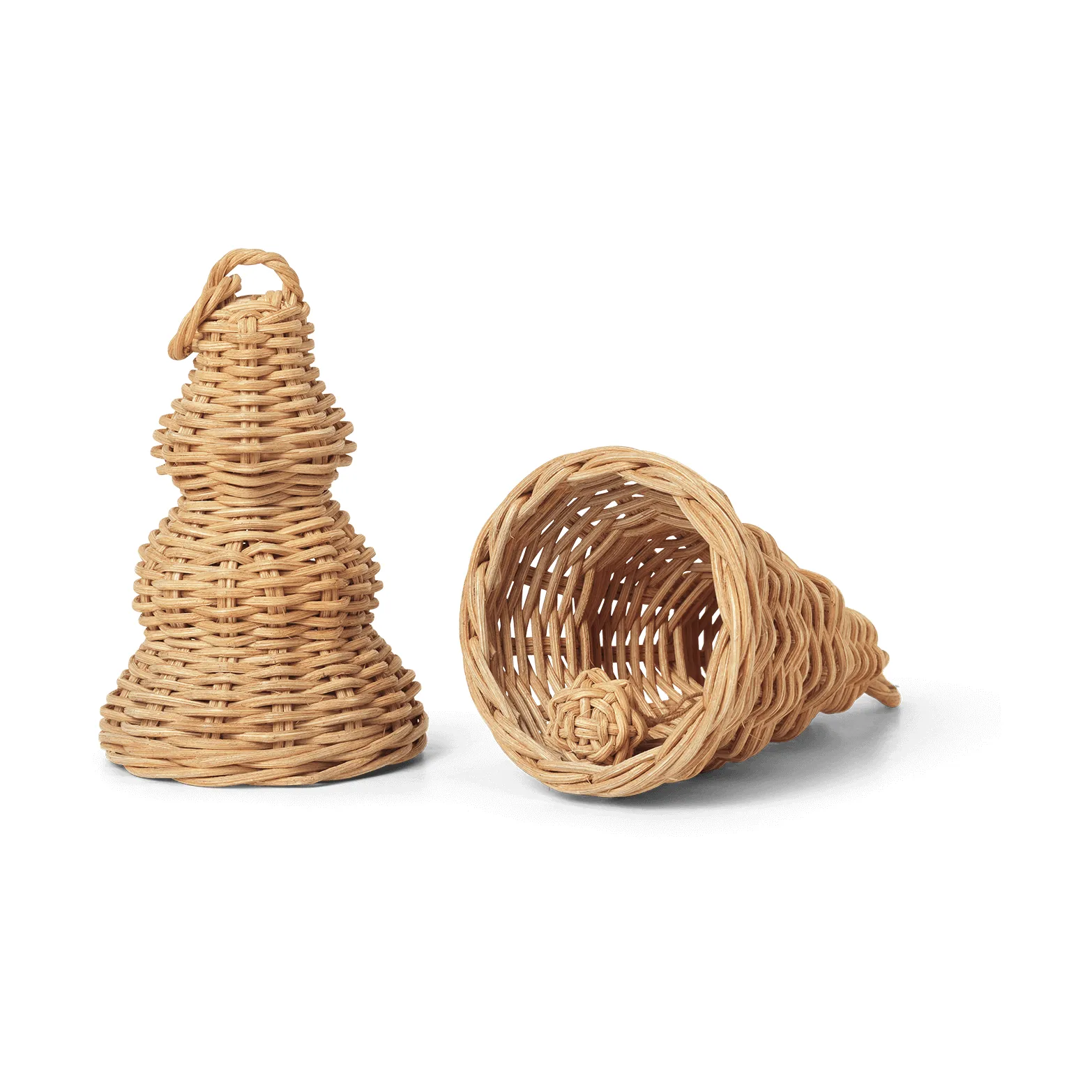 Décoration de Noël Braided Bell Baubles Lot de 2, Natural Ferm Living