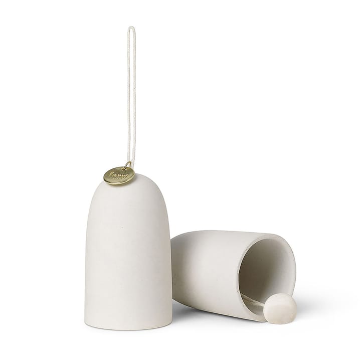 Décoration de Noël horloge Bell Ø4 cm Lot de 2 , Off-white Ferm Living