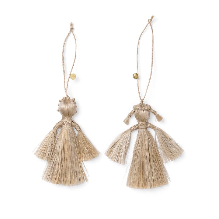 Décoration de Noël Wing angels 9 cm - Natural - Ferm Living