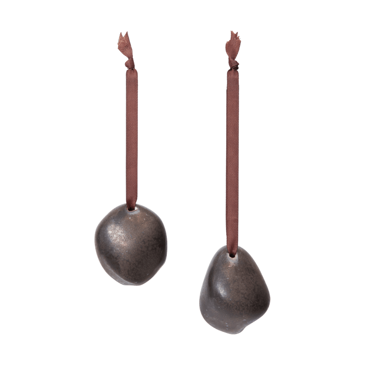 Décoration suspendue Bellure 7 cm, 2 pièces - Rustic Bronze - Ferm Living