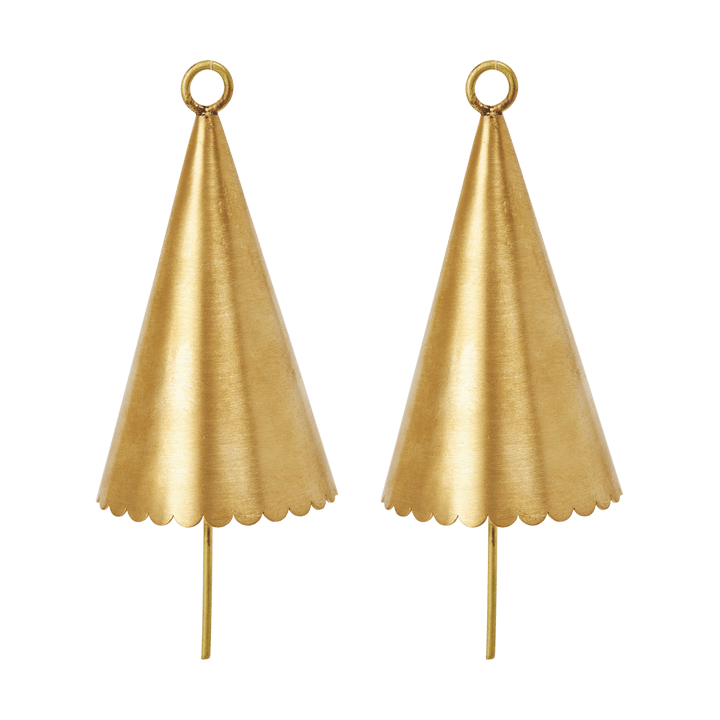 Décoration suspendue Cone bell, 2 pièces - Brass - Ferm Living