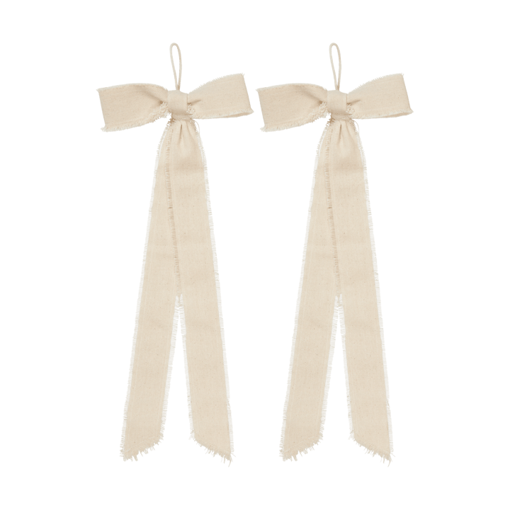Décoration suspendue small Bow 15x40 cm, 2 pièces - Natural - Ferm Living
