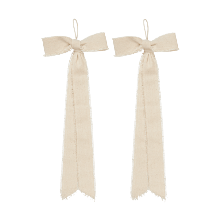 Décoration suspendue small Bow 15x40 cm, 2 pièces, Natural Ferm Living
