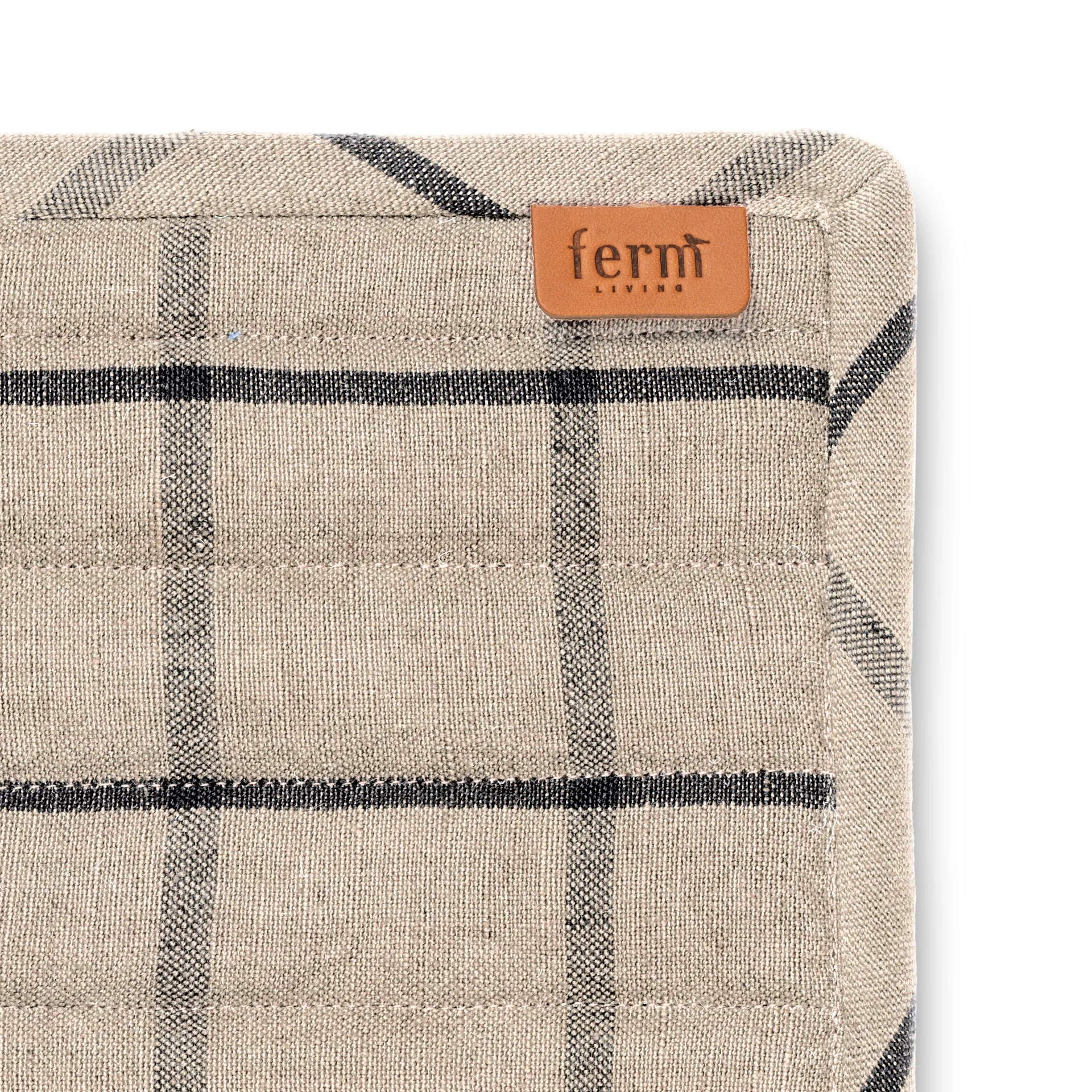 Dessous de plat Hale Lot de 2, Sable-noir Ferm Living