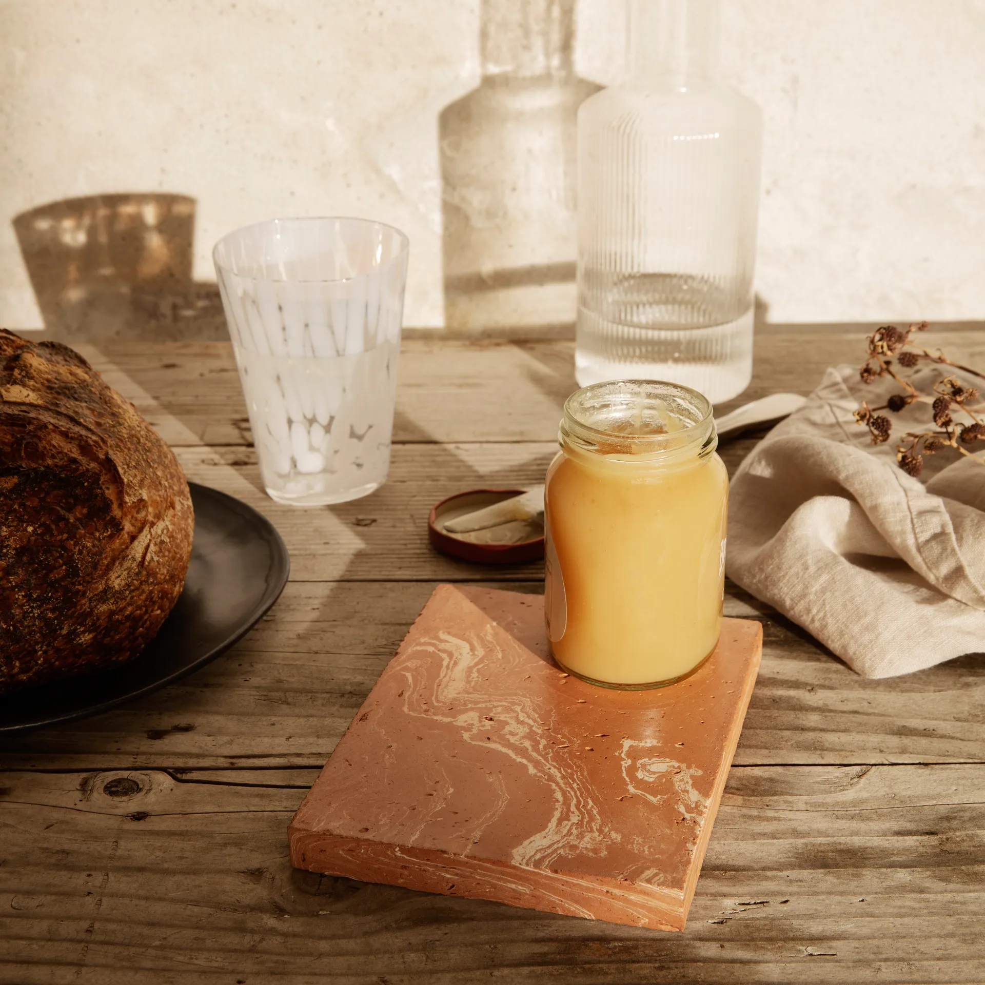 Dessous de plat Merge céramique, Terracotta Ferm Living