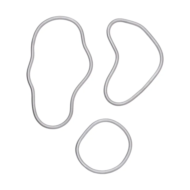 Dessous de plat Pond 3 pièces - Aluminium - Ferm Living