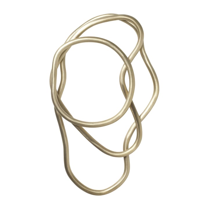 Dessous de plat Pond 3 pièces, Laiton Ferm Living