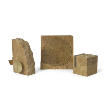 Dévidoir de ruban adhésif Klint 11,6x17 cm - Beige travertin - Ferm Living