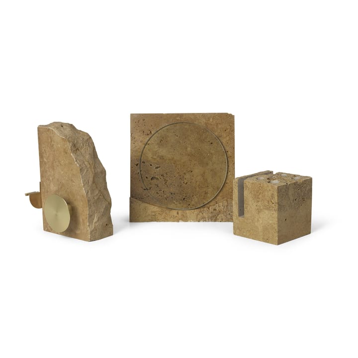 Dévidoir de ruban adhésif Klint 11,6x17 cm, Beige travertin Ferm Living