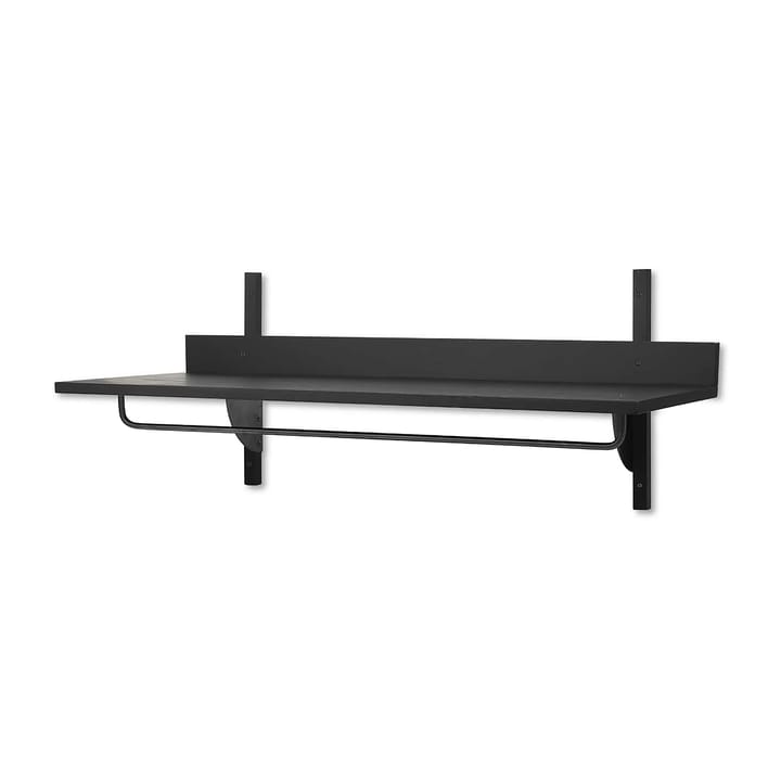 Étagère avec tringle Sector 37x87 cm, Black ash-black brass Ferm Living