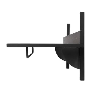Étagère avec tringle Sector 37x87 cm - Black ash-black brass - Ferm Living