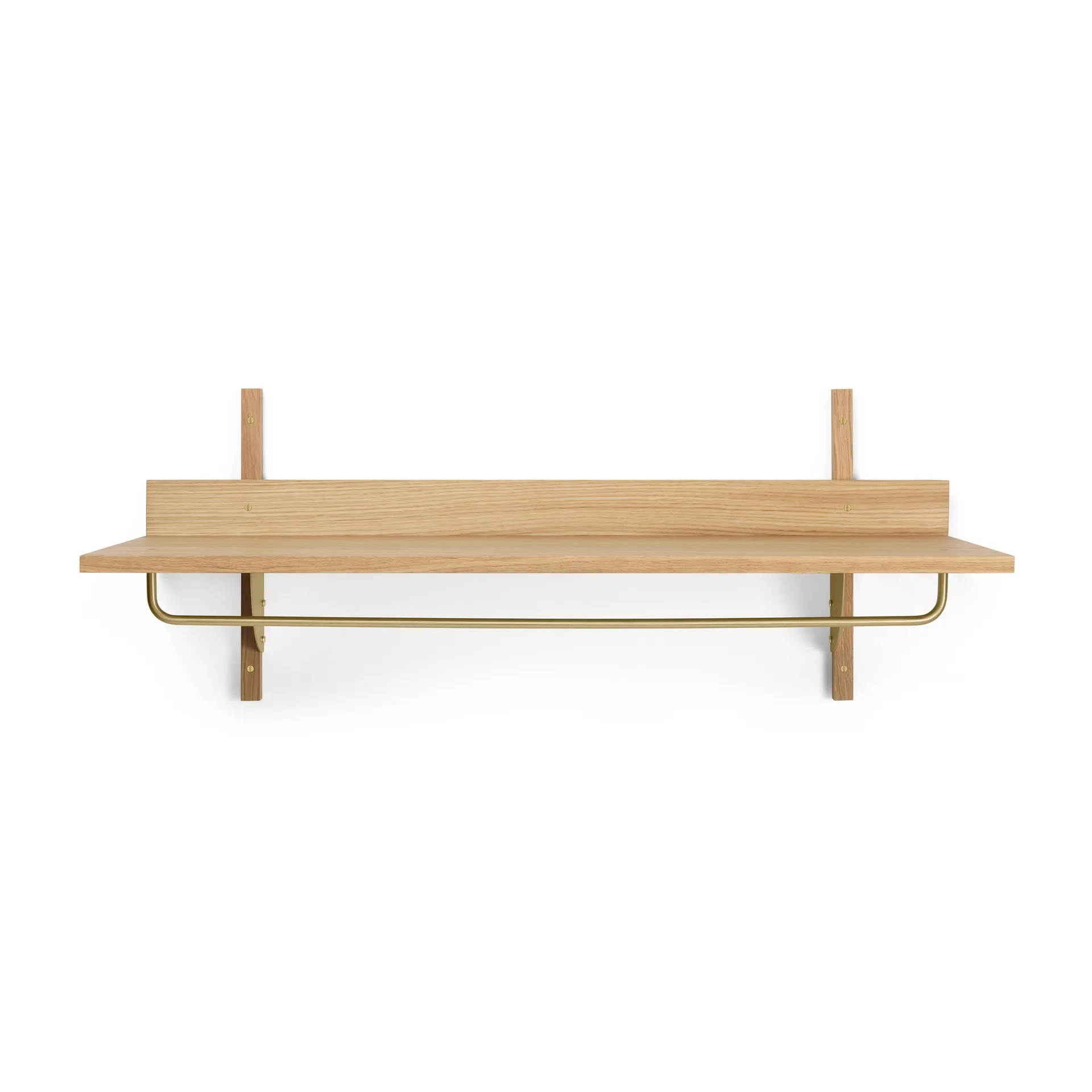 Ferm Living Étagère avec tringle Sector cm Oak-brass