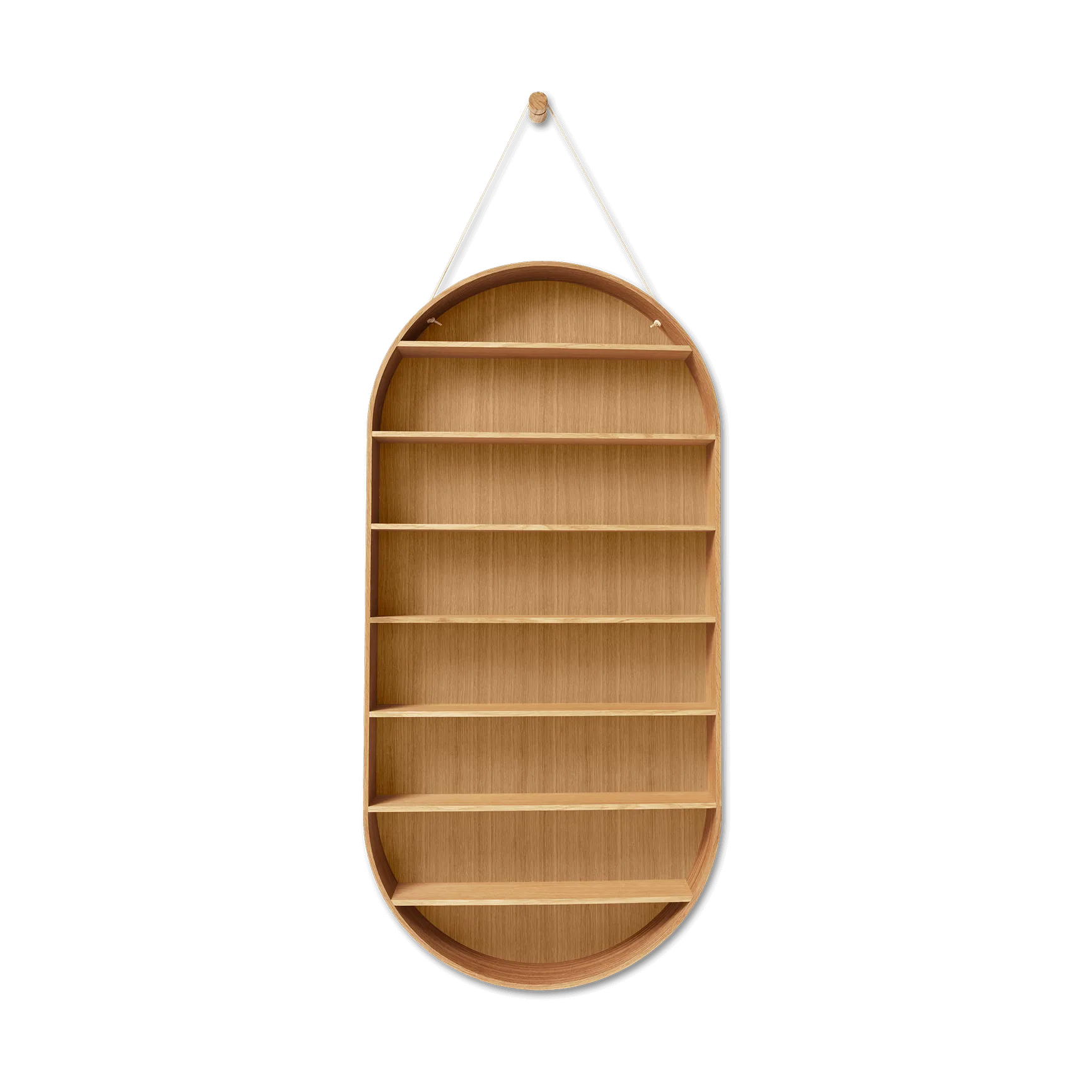 Etagère Oval Dorm, Oiled oak Ferm Living