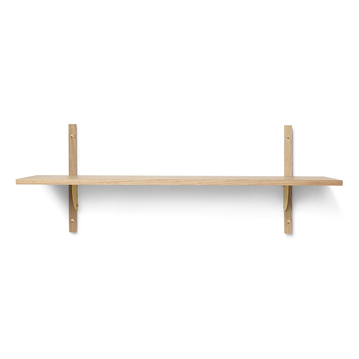 ferm LIVING Étagère Sector L/S Chêne-laiton | Design Scandinave | Étagères & systèmes de rayonnage | Marron