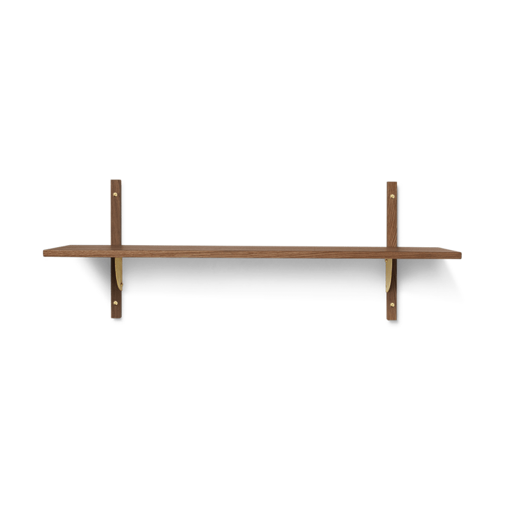 Étagère Sector L/S - Smoked Oak, brass - Ferm LIVING