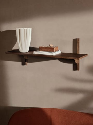 Étagère Sector L/S - Smoked Oak, brass - Ferm Living
