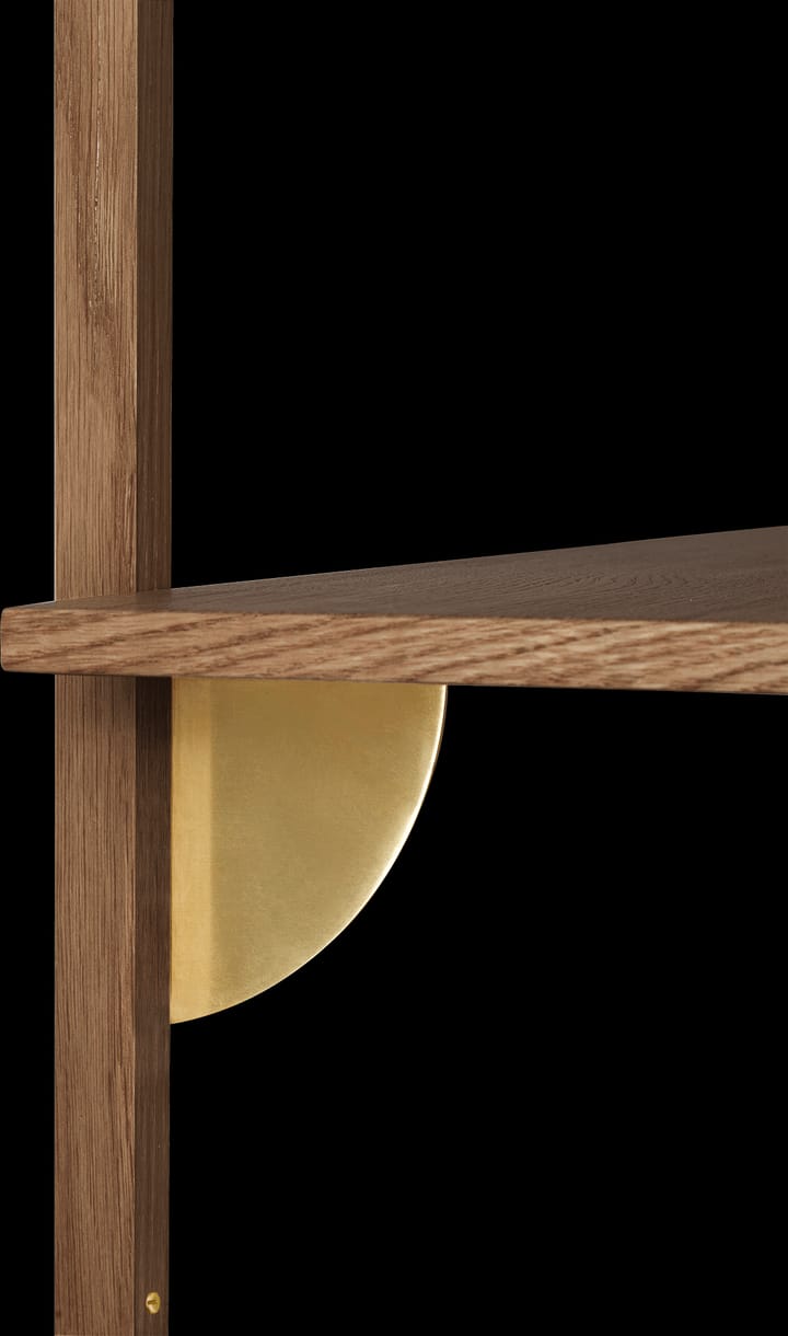 Étagère Sector S/S, Smoked Oak, brass Ferm Living