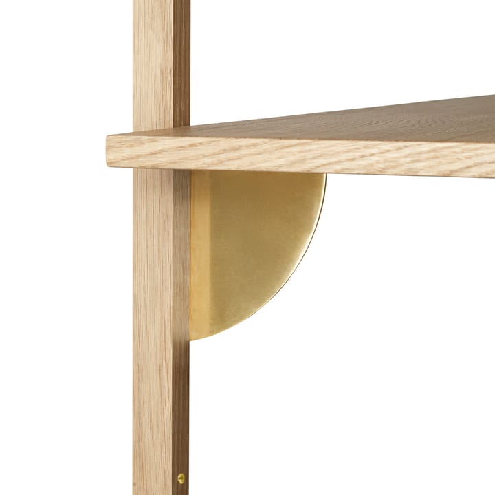 Étagère Sector triple wide, Chêne-laiton Ferm Living