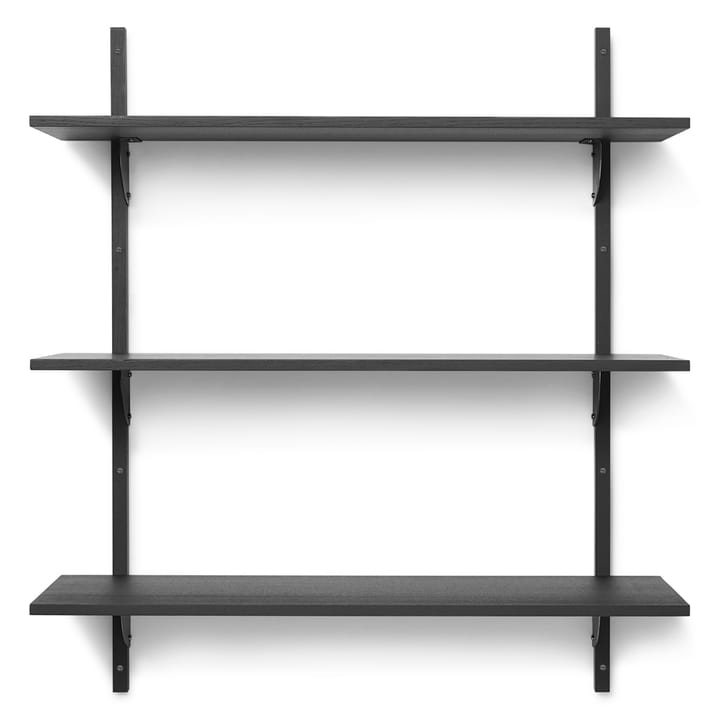 Étagère Sector triple wide - Frêne noir-noir - Ferm Living