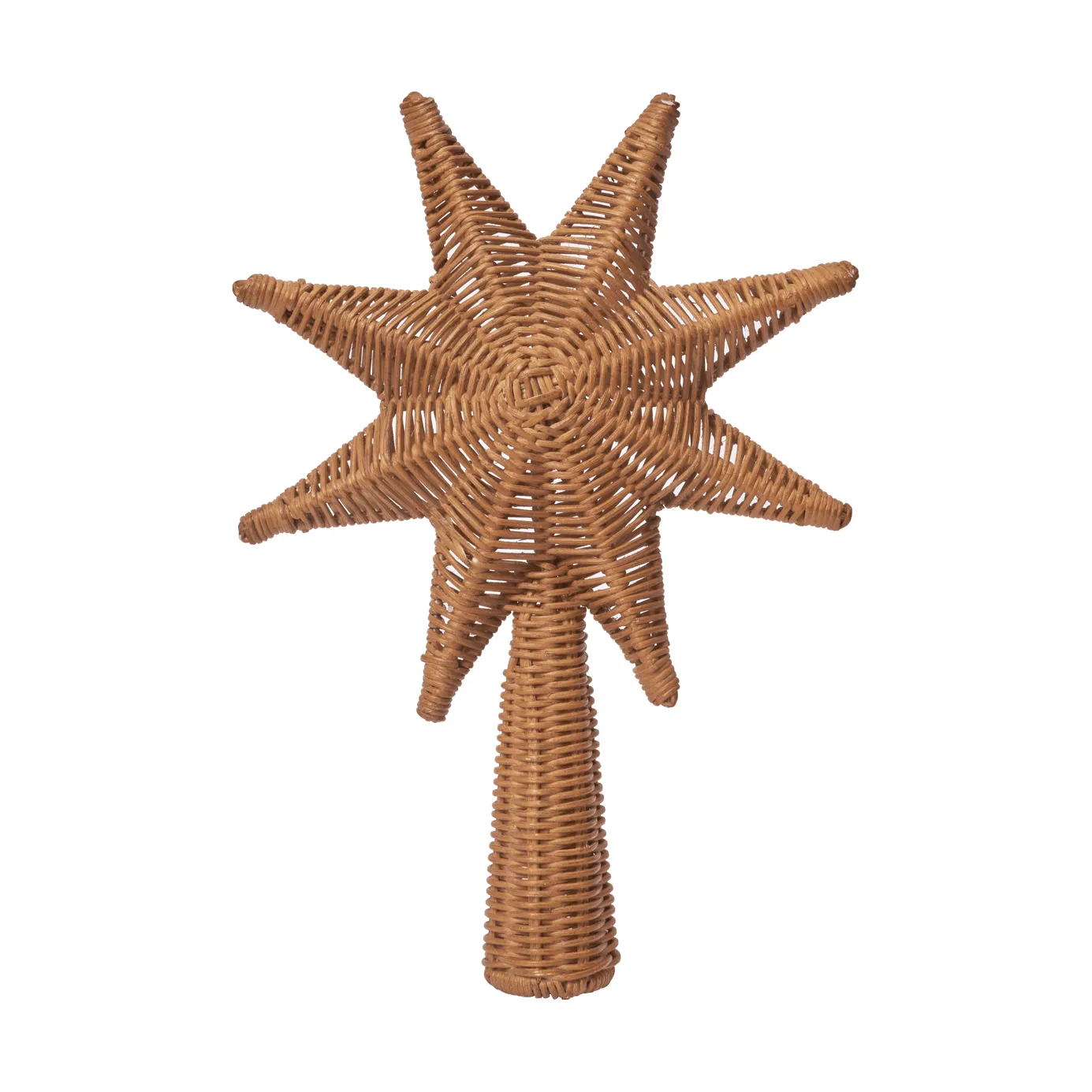 Étoile de sapin de Noël Rattan christmas tree top star, Natural, 29,5 cm Ferm Living
