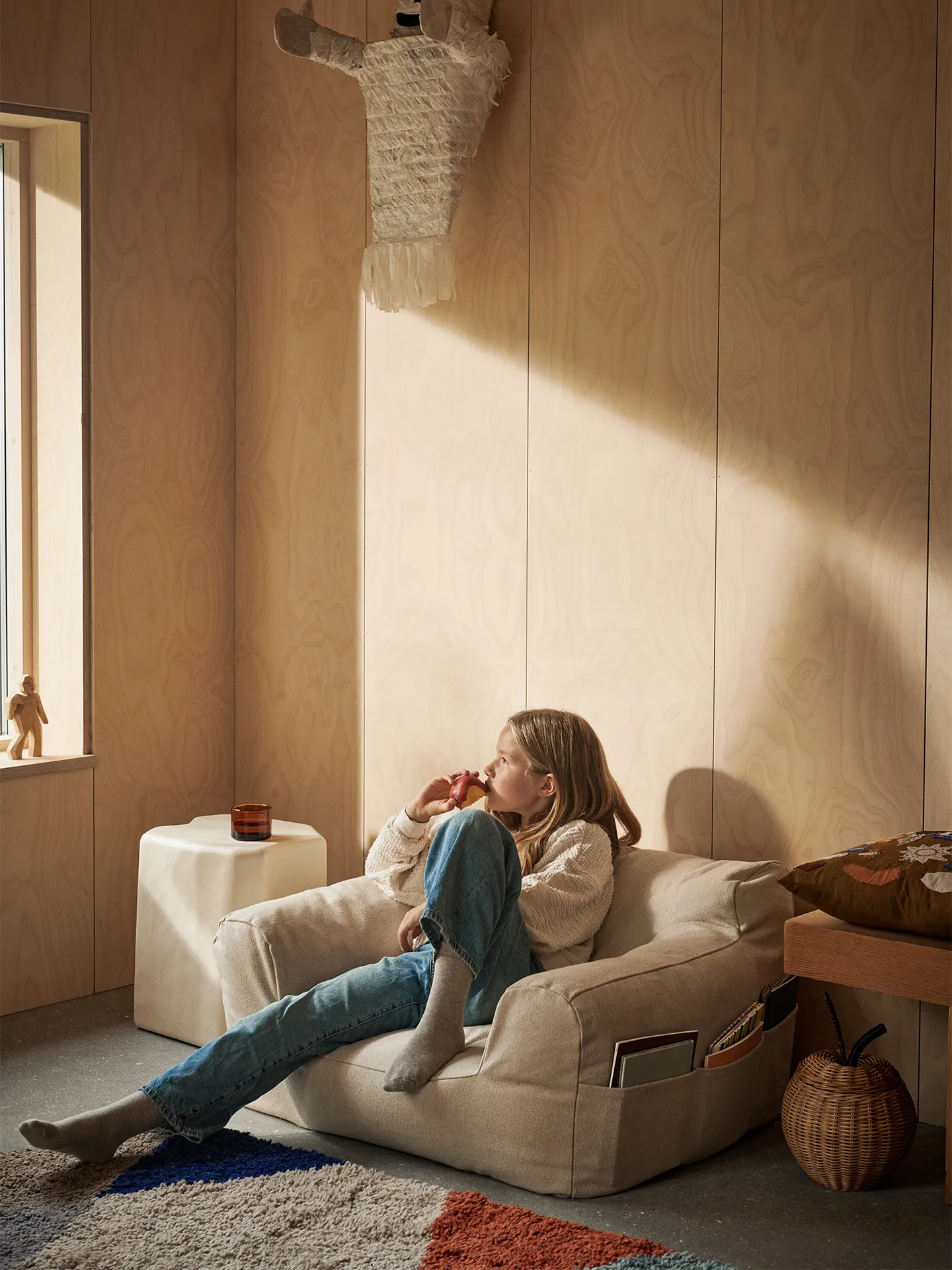 Fauteuil Billow bean bag, Blanc cassé Ferm Living