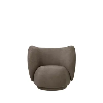Fauteuil de salon Rico - brown, brushed - Ferm Living
