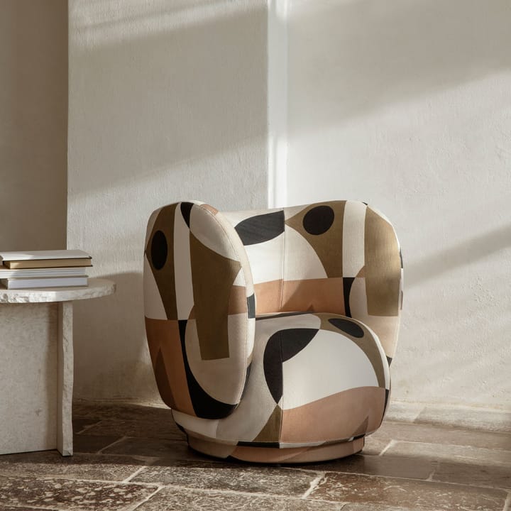 Fauteuil de salon Rico - offwhite, brushed - ferm LIVING