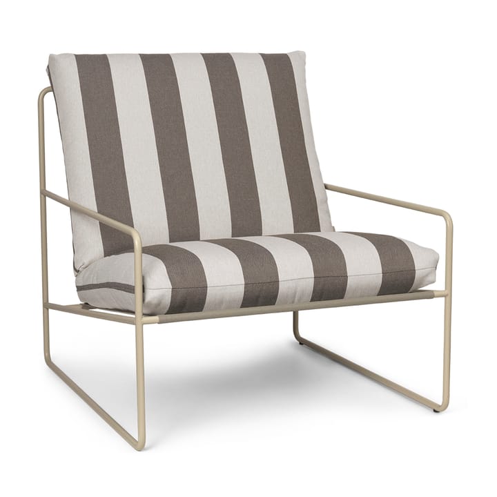 Fauteuil Desert - Cash stripe-chocolate
 - Ferm LIVING