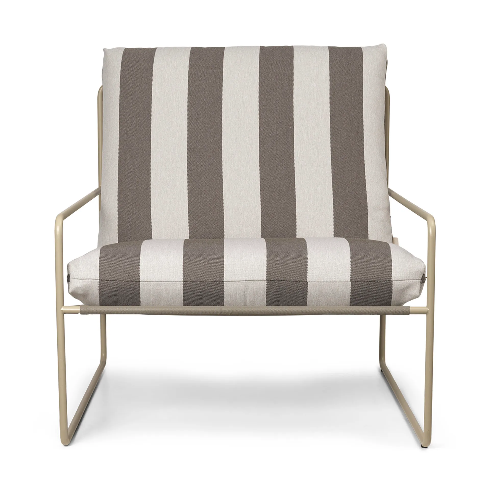 Fauteuil Desert, Cash stripe-chocolate
 Ferm Living