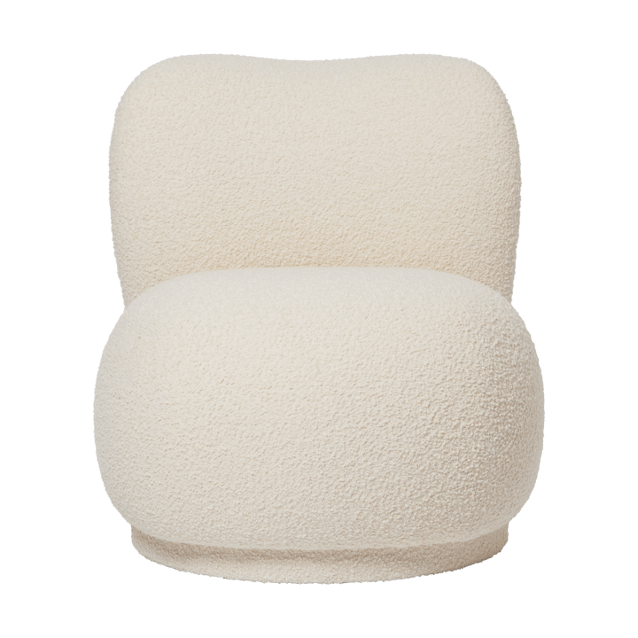 Fauteuil lounge Rico piccolo swivel - Nordic Bouclé-Off-white - Ferm Living