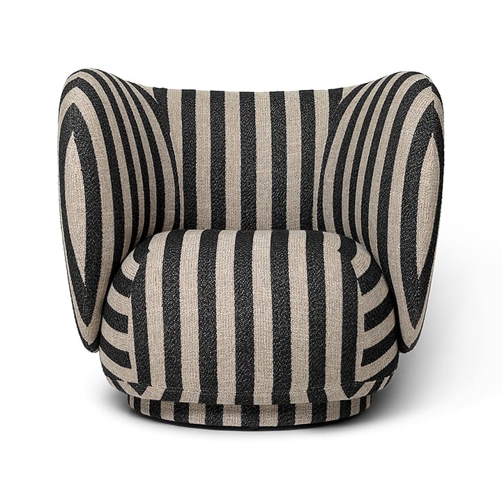 Fauteuil Rico lounge chair - Louisiana sable noir - Ferm Living
