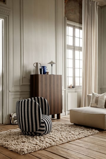 Fauteuil Rico lounge chair - Louisiana sable noir - Ferm Living