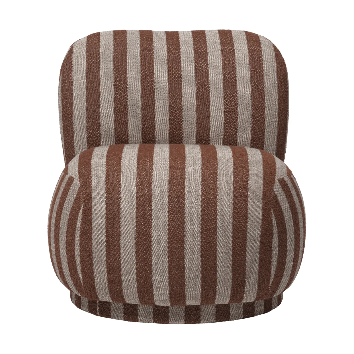 Fauteuil Rico lounge chair piccolo, Louisiana, Sand-chocolate Ferm Living
