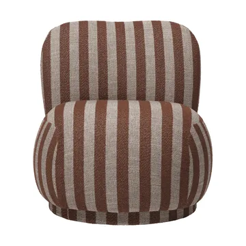 Fauteuil Rico lounge chair piccolo - Louisiana, Sand-chocolate - Ferm Living