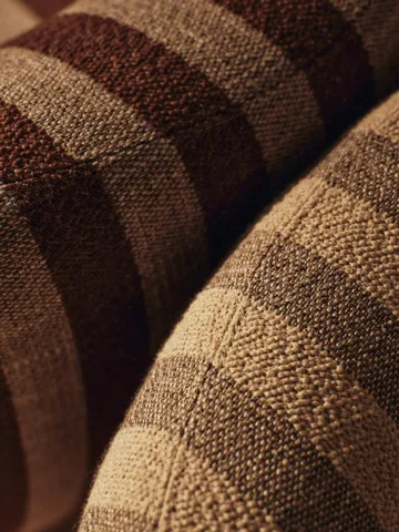 Fauteuil Rico lounge chair piccolo - Louisiana, Sand-chocolate - Ferm Living