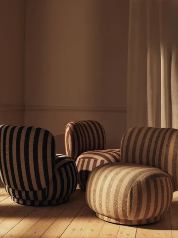 Fauteuil Rico lounge chair piccolo - Louisiana, Sand-off-white - Ferm Living