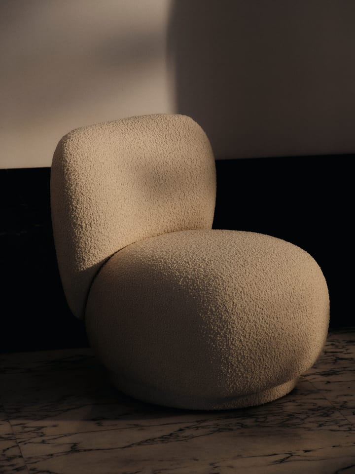 Fauteuil Rico lounge chair piccolo, Nordic Bouclé-Off-white Ferm Living