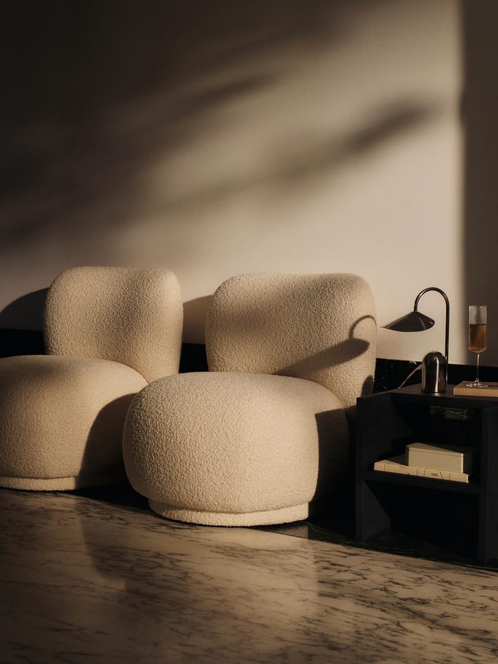 Fauteuil Rico lounge chair piccolo, Nordic Bouclé-Off-white Ferm Living