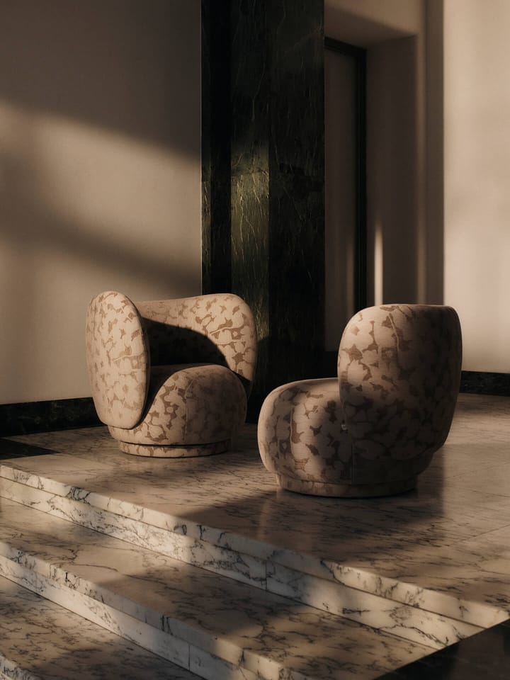 Fauteuil Rico lounge chair swivel, Cilla-Taupe Ferm Living