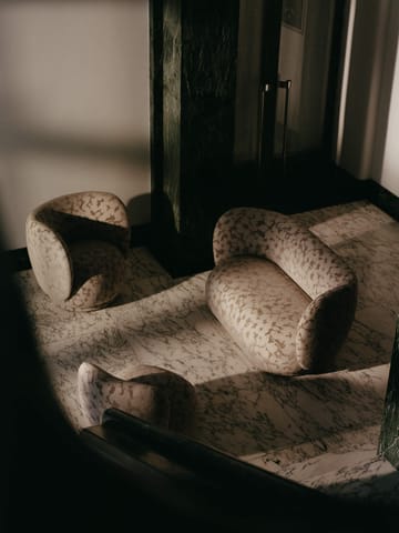 Fauteuil Rico lounge chair swivel - Cilla-Taupe - Ferm Living