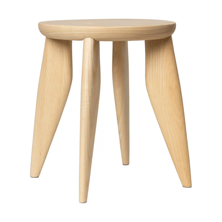 Feve kids tabouret rond - Frêne brut, Ø33x30 cm - Ferm Living