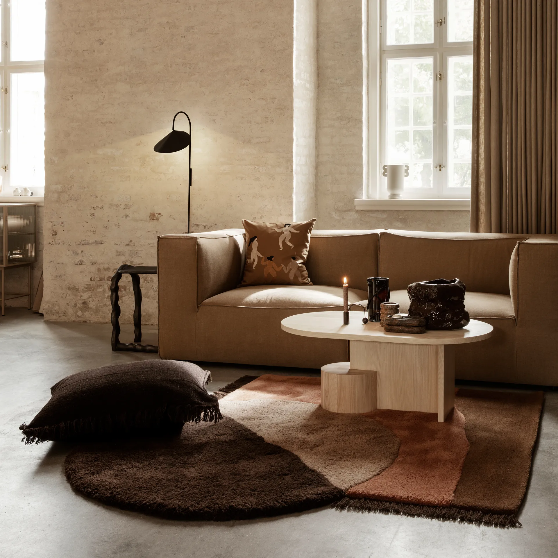 Free Coussin 50x50 cm, Sugar kelp Ferm Living