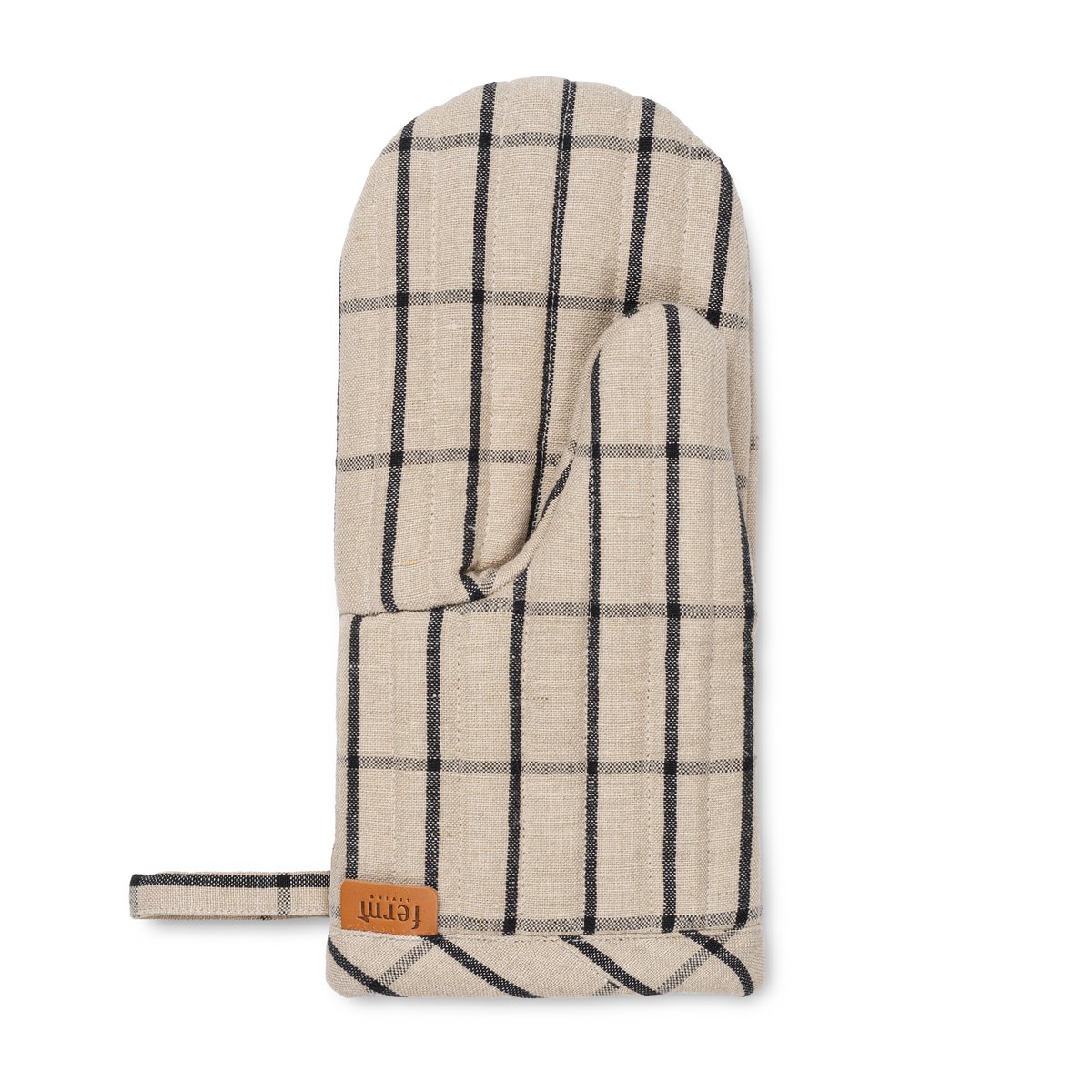 ferm LIVING Gant isolant Hale Sable-noir | Design Scandinave | Maniques & gants isolants | Beige